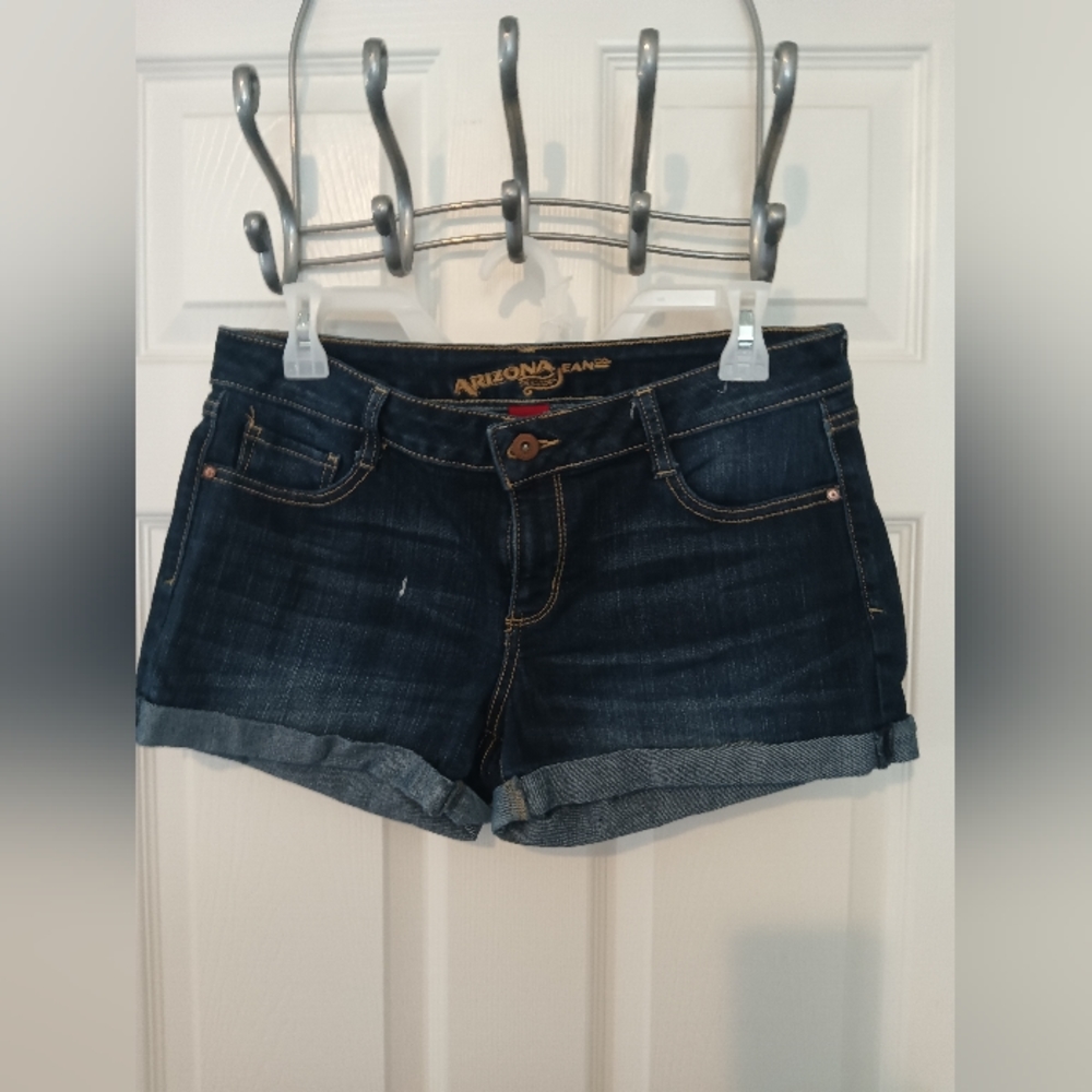 Denim short shorts
